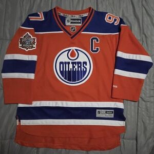 Youth Reebok Connor McDavid Edmonton Oilers 2016 Heritage Classic Jersey - L/XL